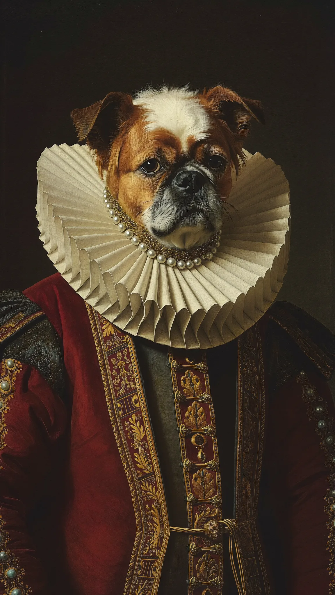 Shih Tzu em estilo renascentista